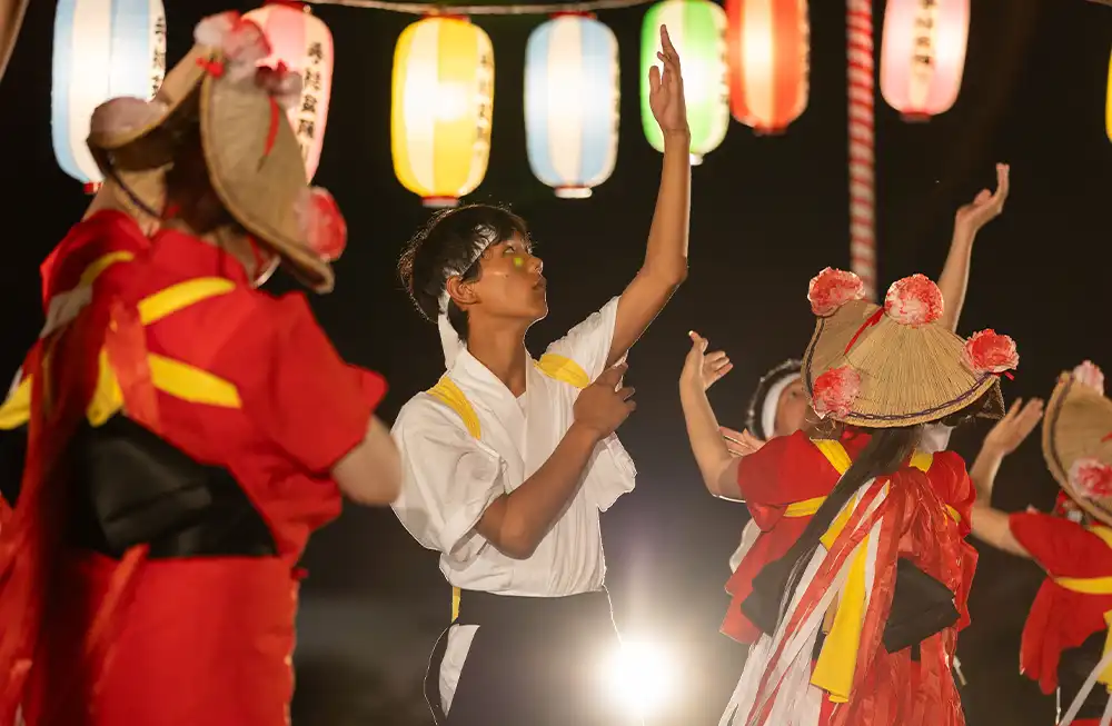 手結盆踊り・打上花火